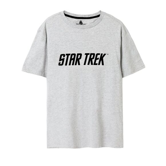 Star Trek Mens Logo All-Over Print Pajama Set / Black/Gray - Picture 2 of 3